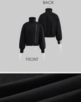 WARDEN EDGE Cuffed Drawstring Sleeve Jacket - PINKPARKS