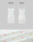DreamyNerd Heart Knit Cardigan & Camisole Dress Set