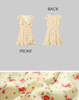 DreamyNerd Ruffle Hem Floral Mini Dress - PINKPARKS