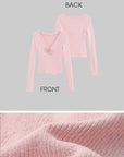 DreamyNerd Rosebud Knit Ribbed Top - PINKPARKS