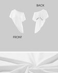 Rase le sol Asymmetric Tee & Halter Bra Set