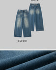 IAMXIAA Vintage Wide-Leg Denim Jeans