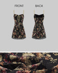 Hydrae Vintage Floral Slip Mini Dress