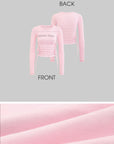 DreamyNerd Blush Lace Up Tee