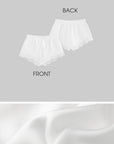 WARDEN EDGE Silk Lace-Trim Cami & Shorts Set - PINKPARKS