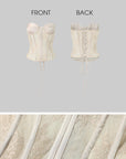 ROVENTE Lace Corset Bustier Top - PINKPARKS