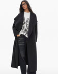 0122stepll Oversized Belted Long Wrap Coat