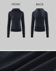 WARDEN EDGE Contoured Zip-Up Hoodie & Contrast Panel Shorts Set