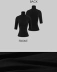 ROVENTE Mock Neck Top & Leather-Look Mini Skirt Set