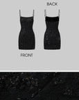 ROVENTE Midnight Glimmer Sequin Dress - PINKPARKS