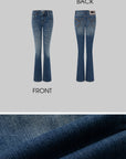 IAMXIAA Low-Rise Slim Flared Jeans
