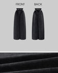ROVENTE Contrast Lace Low-Rise Wide-Leg Sweat Pants