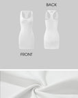 WARDEN EDGE Ribbed Bodycon Tank Dress - PINKPARKS
