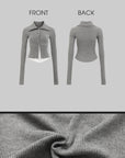 WARDEN EDGE High Neck Layered Effect Long-Sleeve Top - PINKPARKS