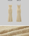 ROVENTE Floral Lace Sculpted Slip Maxi Dress - PINKPARKS