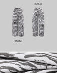WARDEN EDGE White Zebra-Pattern Wide-Leg Trousers