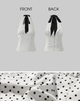 ROVENTE Polka Dot Halter Top & Skirt Set - PINKPARKS