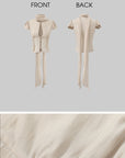 ROVENTE Sculpted Tie-Neck Corset Top - PINKPARKS