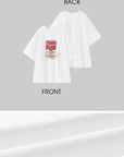 WARDEN EDGE Oversized Graphic T-Shirt with Soup Can Print