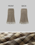 ROVENTE Plaid Sheer Cami Top and Flowy Midi Skirt Matching Set - PINKPARKS