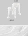 ROVENTE Ruffled Off-Shoulder Top & Draped Skirt Set