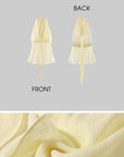 ROVENTE Haut dos nu transparent & Ensemble jupe asymétrique en mousseline