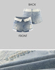 WARDEN EDGE Cherry Sundae Graphic Tee, Ruched Tank Top & Foldover Denim Micro Shorts Set