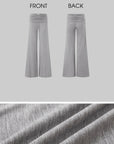 IAMXIAA Open-Back Draped Top & Wide-Leg Pants Set