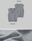 WARDEN EDGE Layered V-Neck Knit Vest