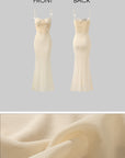 DreamyNerd Butterfly Appliqué Mesh Corset Maxi Dress - PINKPARKS