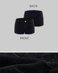 WARDEN EDGE Low-Rise Denim Shorts & Thigh High Ribbon Stocking