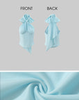 ROVENTE Draped Halterneck Corset Top - PINKPARKS