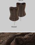ROVENTE Strapless Lace Corset Top