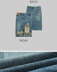 WARDEN EDGE Distressed Denim Midi Skirt with Asymmetrical Hem - PINKPARKS