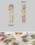0122stepll Floral Twist Mesh Maxi Skirt