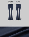 IAMXIAA Y2K Backless Halter Top & Low Rise Ruched Flare Pants Set