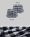 WARDEN EDGE Gingham Bubble Mini Shorts