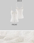 Rase le sol Ensemble Caraco en Dentelle Transparente & Bloomer Bouffant