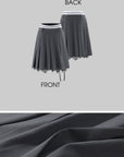 0122stepll Layered Pleated Mini Skirt Set