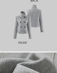 ROVENTE Structured High-Neck Wool Jacket