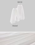 Rase le sol Asymmetric Draped Maxi Skirt