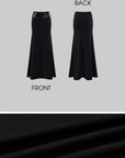 ROVENTE Sequin Waist Maxi Skirt
