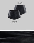 Rase le sol Asymmetric Wrap Leather Skort
