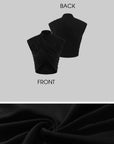 ROVENTE Draped Cross Halter Crop Top