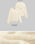 Rase le sol Oversized Fuzzy Hoodie Set - PINKPARKS