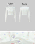 DreamyNerd Heart Knit Cardigan & Camisole Dress Set