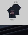 0122stepll スキ2000オーバーサイズグラフィックTシャツ