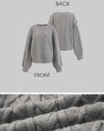 WARDEN EDGE Grey Lazy Chic Sweater Set - PINKPARKS