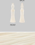RASE LE SOL Ruffled Open-Waist Mermaid Dress