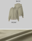 IAMXIAA Sweat à capuche zippé & Ensemble robe débardeur moulant côtelé, doux, extensible, tenue décontractée Y2K